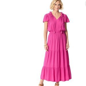 NWT Jessica Simpson Lexie Pink Maxi Dress Sz L